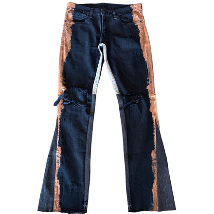 3k Rockstar Flare Jeans (Blk/Org/Gry)