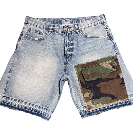 3k Flare Denim Shorts