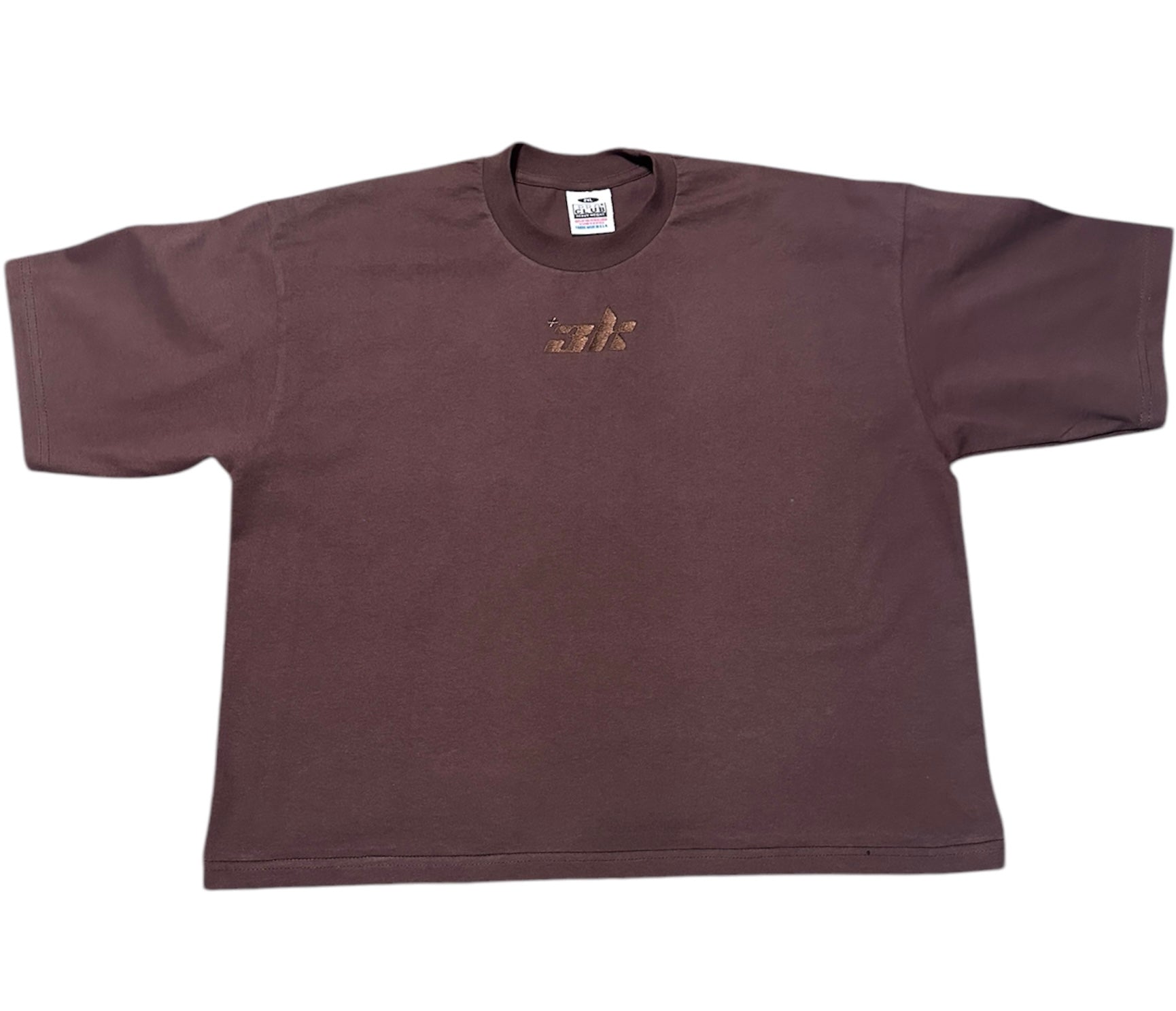 3k Center Logo Tee "Monochrome Brown"
