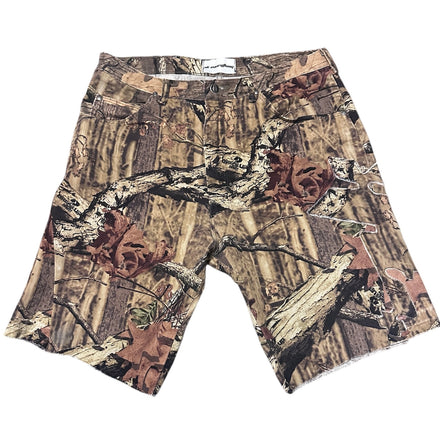 3k Puff Logo Denim Shorts "Real Tree"