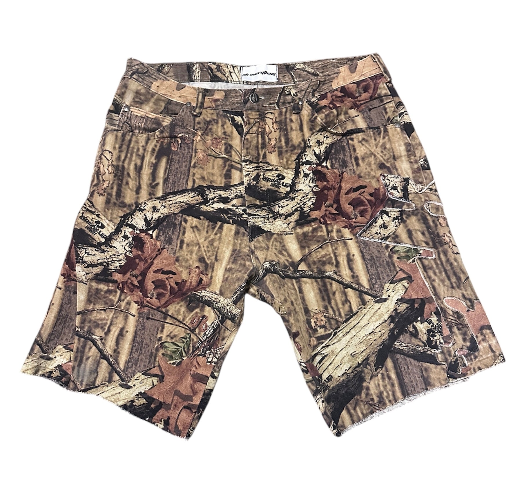 3k Puff Logo Denim Shorts "Real Tree"