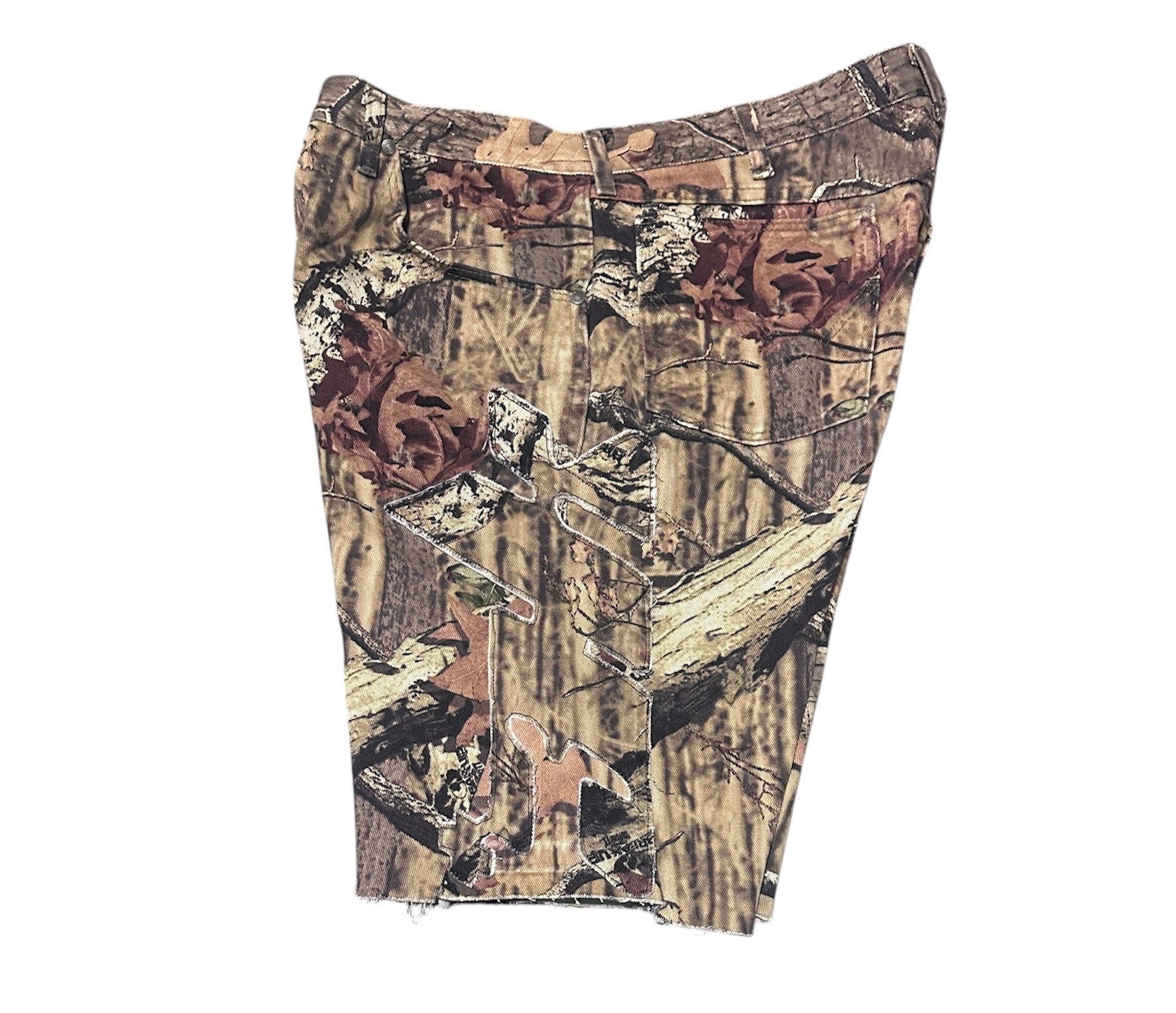 3k Puff Logo Denim Shorts "Real Tree"