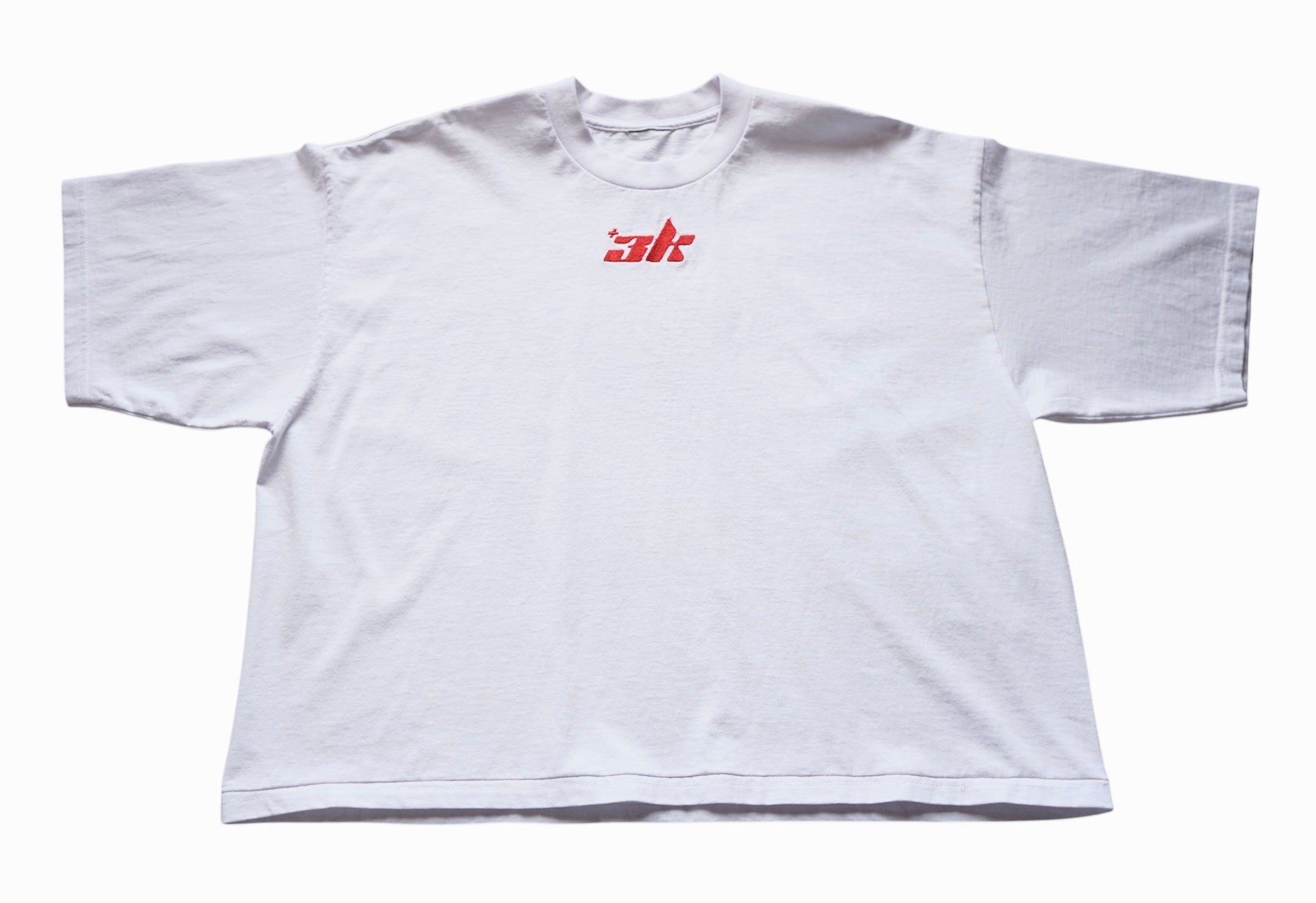 3k Center Logo Tee "White Cherry"