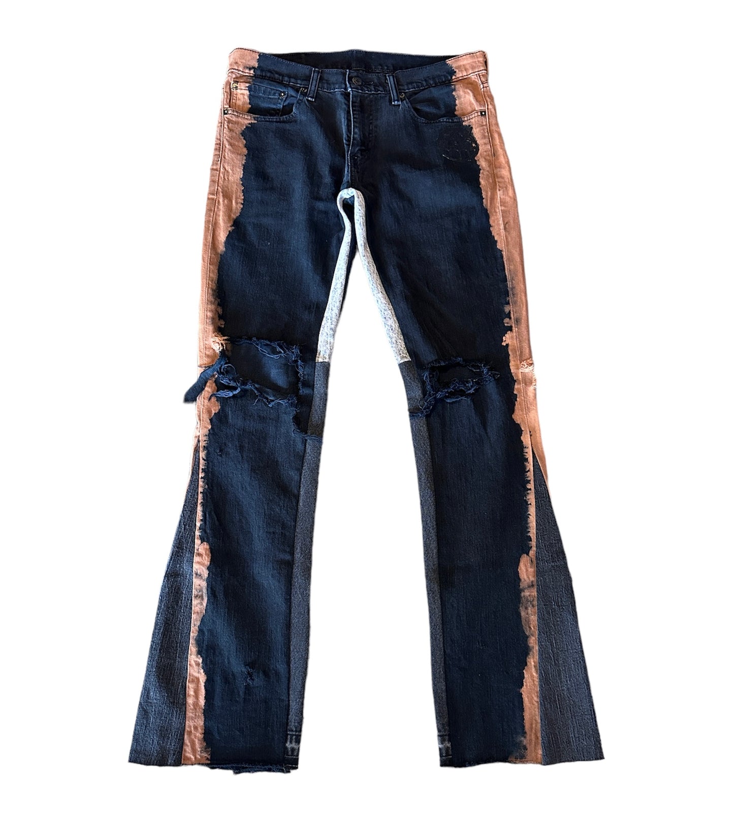 3k Rockstar Flare Jeans (Blk/Org/Gry)