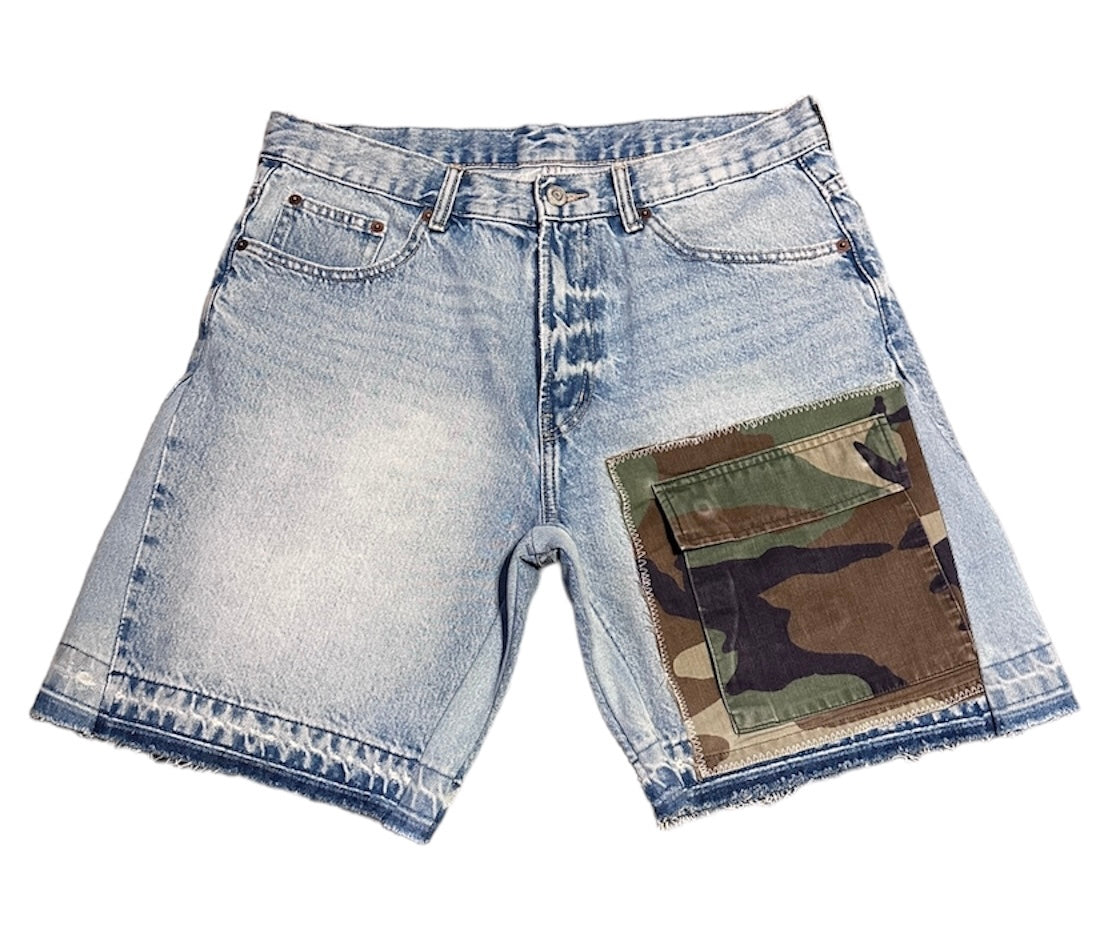 3k Flare Denim Shorts