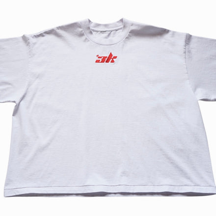 3k Center Logo Tee "White Cherry"