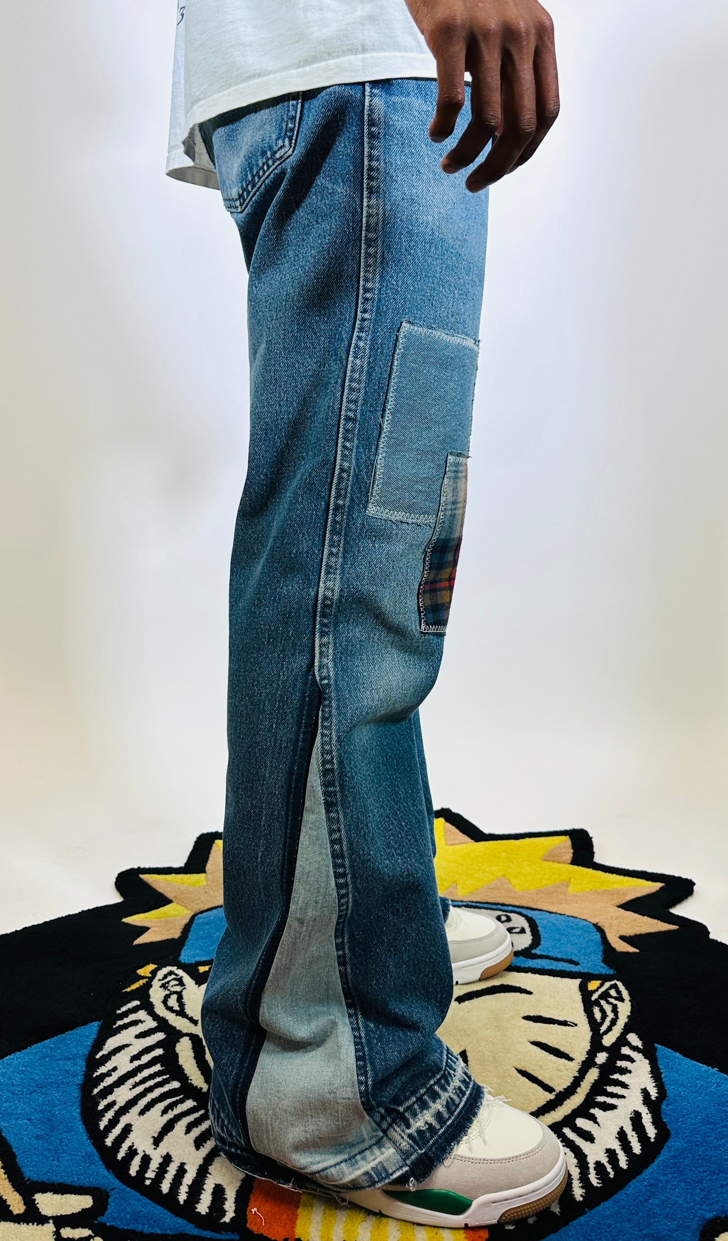 3k Flare Jeans (Blue/Camo)