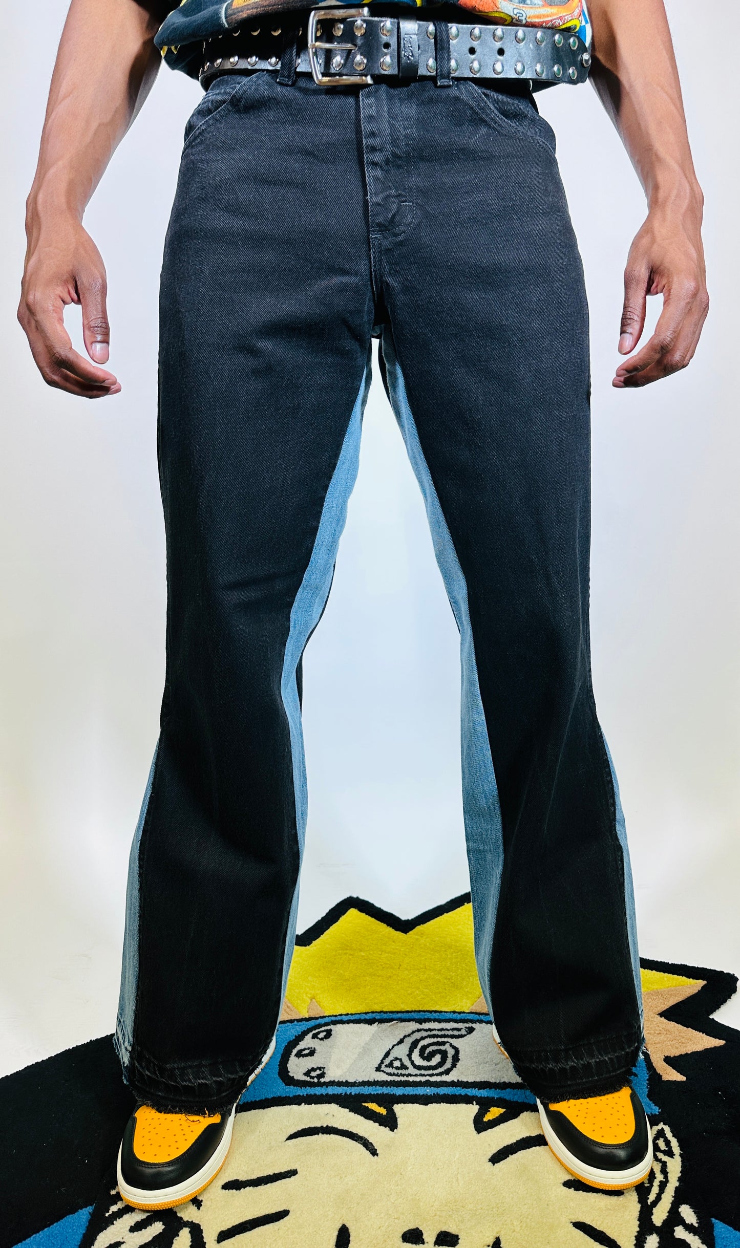 3k Flare Jeans (Blk/Blue)