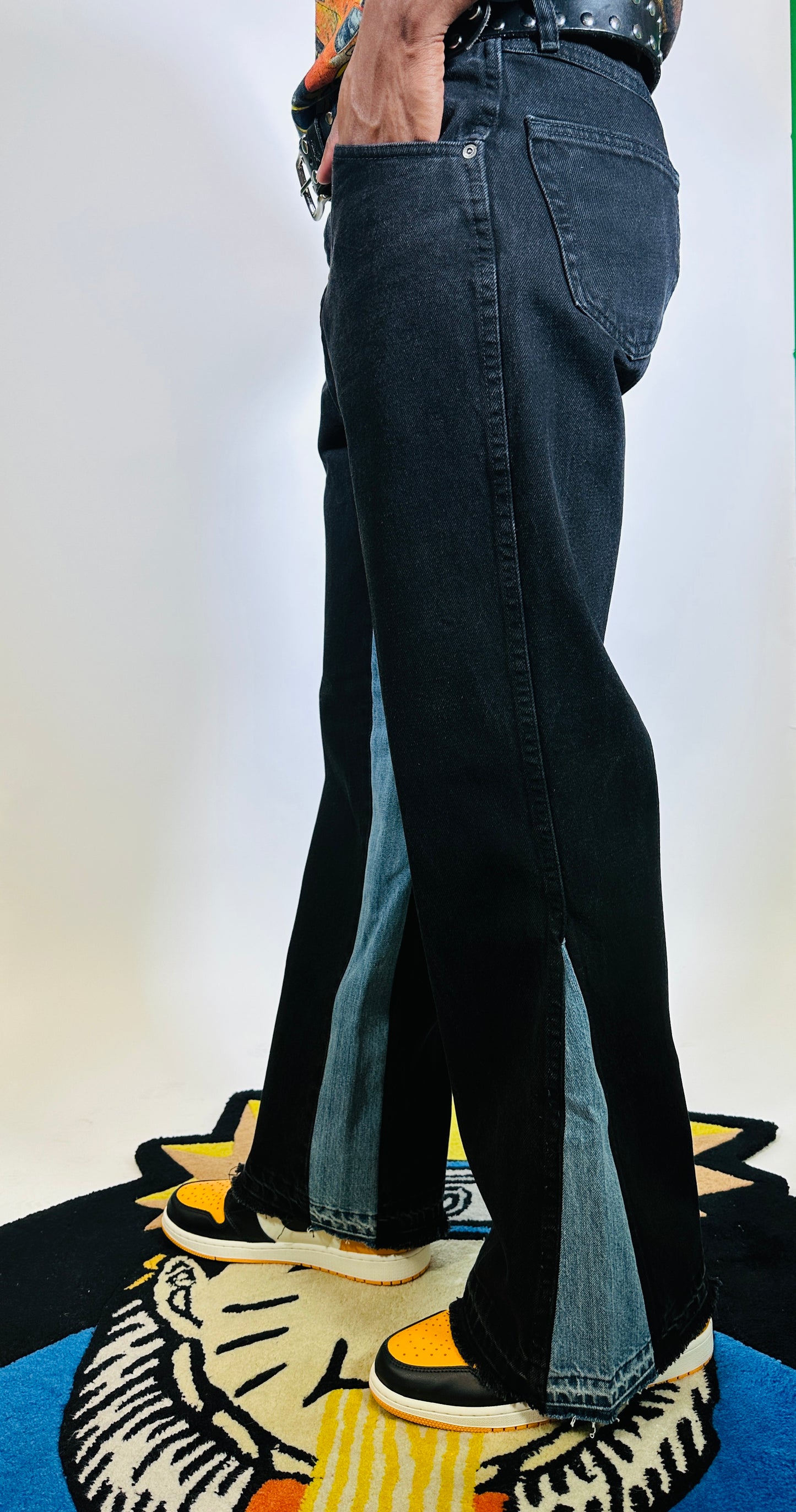 3k Flare Jeans (Blk/Blue)