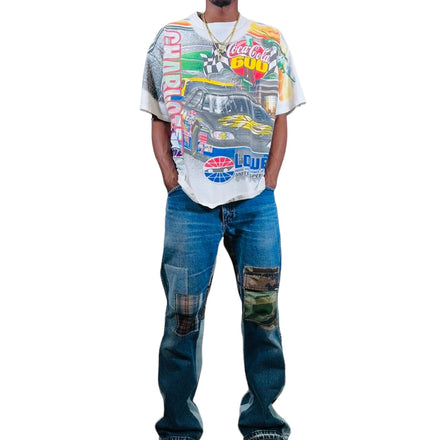 3k Flare Jeans (Blue/Camo)