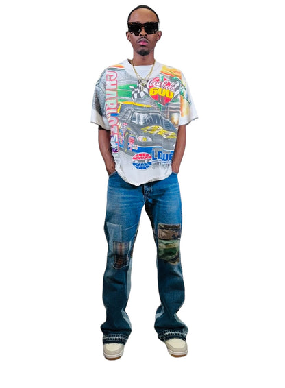 3k Flare Jeans (Blue/Camo)